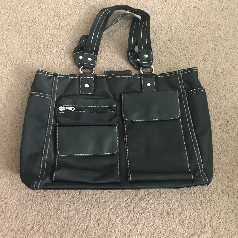 Black laptop bag